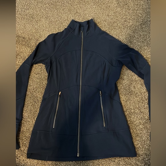 Navy Blue Define Jacket - Picture 1 of 3
